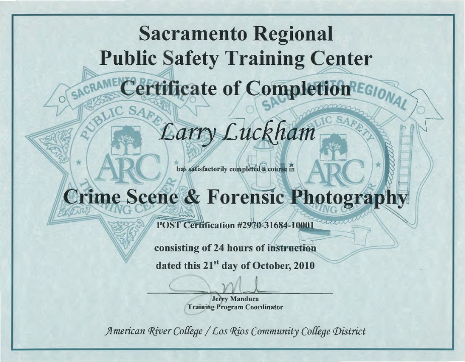 Crime Scene - Forensic Photography